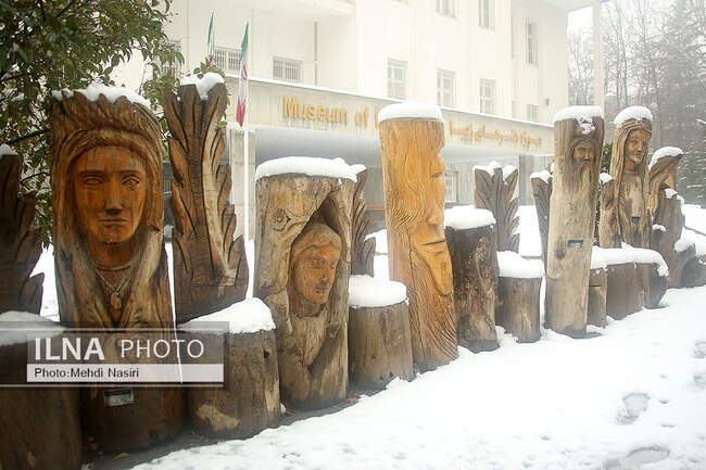 برف زمستانی در سعدآباد