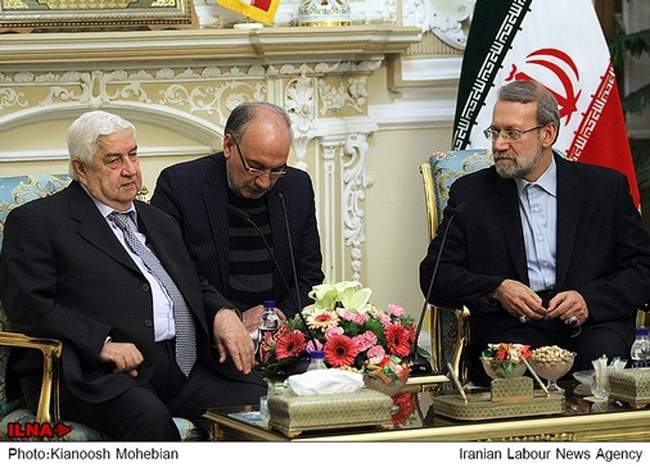 دیدار وزیر امور خارجه سوریه و عراق با رییس مجلس شورای اسلامی