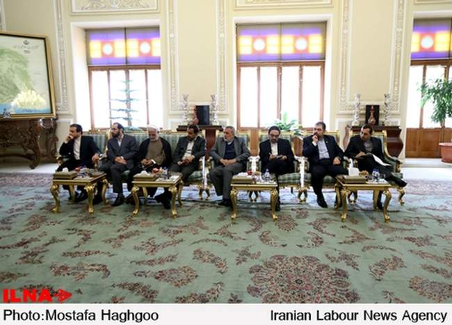 دیدار کاترین اشتون و علی لاریجانی