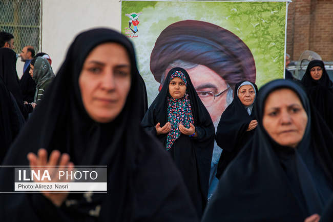 اقامه نماز باران در قزوین 