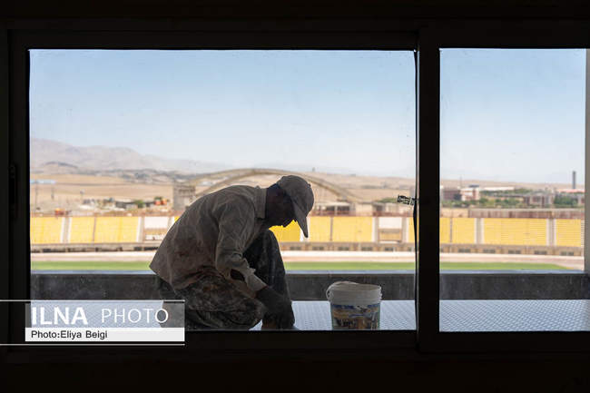 آماده سازی ورزشگاه سردار آزادگان قزوین برای میزبانی لیگ برتر