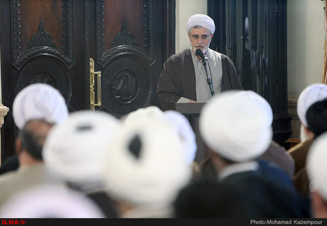 دیدار علما و فضلای حوزه علمیه قم با آیت الله هاشمی رفسنجانی