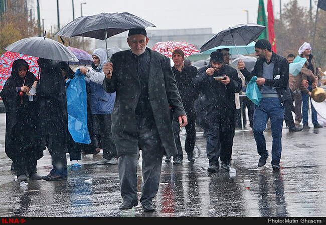 پیاده روی اربعین حسینی در تهران