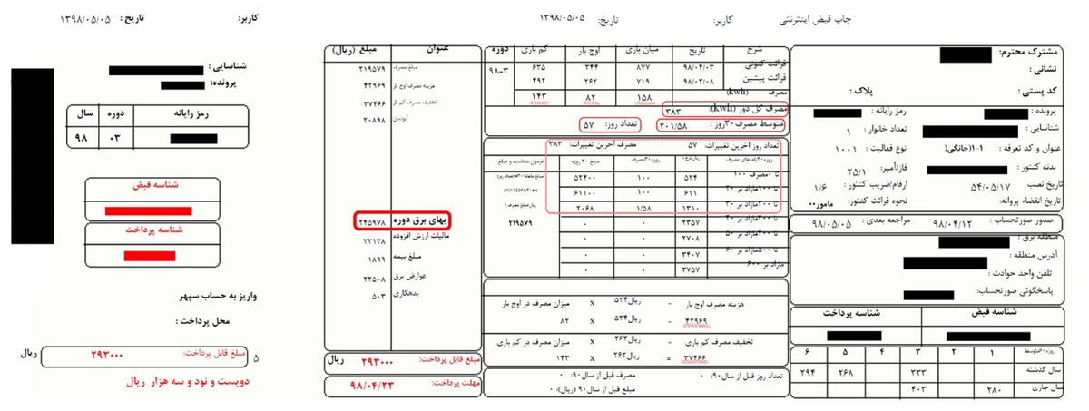 همه چیز درباره قبض برق و اعداد و ارقام آن + تعرفه تابستان 1403