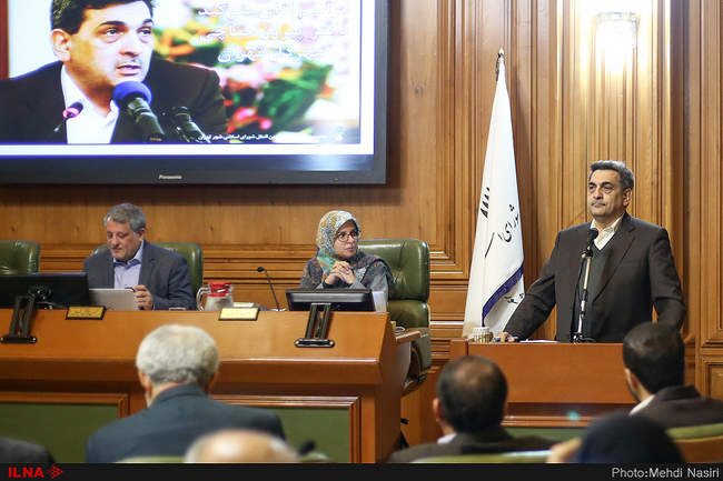 مراسم ادای سوگند پیروز حناچی شهردار جدید تهران