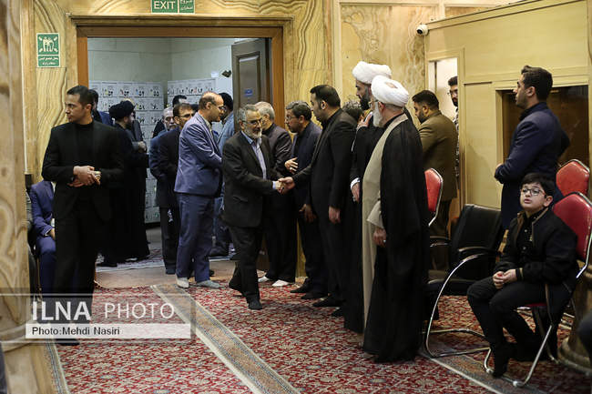 مراسم ترحیم همسر حجت‌الاسلام منتظری رئیس دیوان عالی