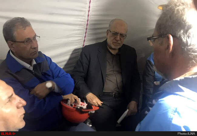 گزارش تصویری از بازدید وزرای کار و صنعت و معدن از معدن یورت آزادشهر 