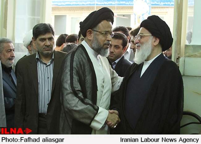 مراسم ترحیم مادر آیت‌الله هاشمی شاهرودی