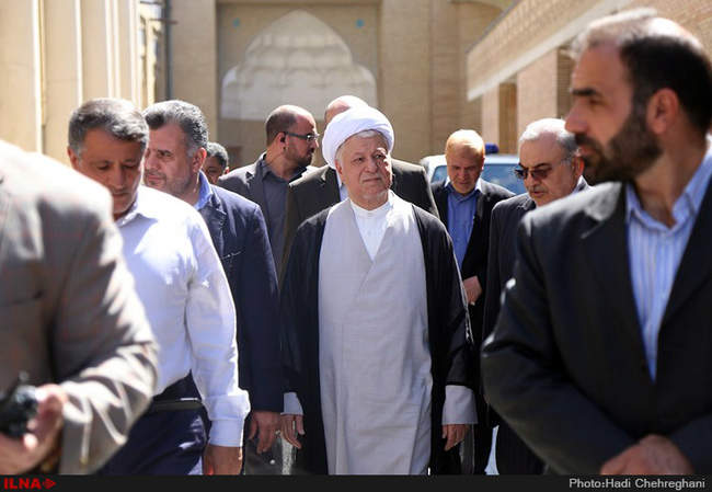 سفر آیت الله هاشمی رفسنجانی به قم