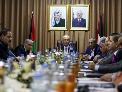 اولین جلسه دولت وفاق فلسطین در غزه پس از سال ۲۰۱۴ میلادی