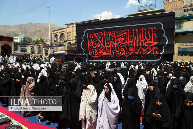 مراسم ظهر تاسوعای حسینی در امام زاده صالح (س)