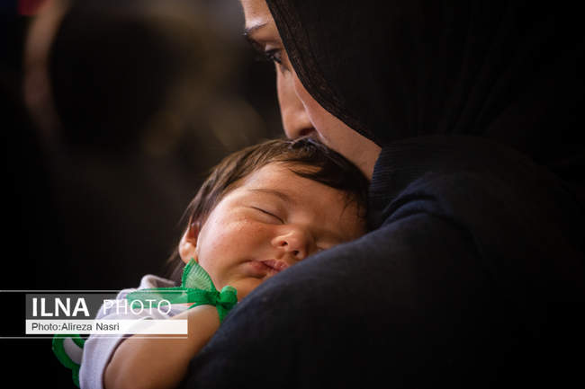 مراسم شیرخوارگان حسینی در قزوین