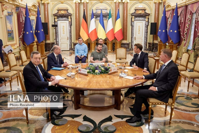 دیدار ولودیمیر زلنسکی با سران ۴ کشور جهان 