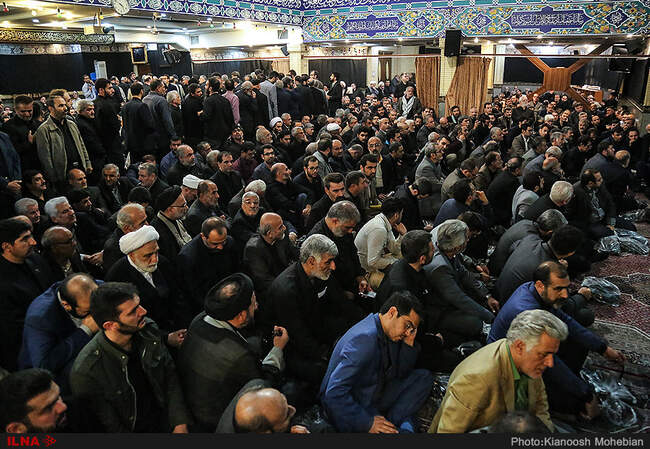 مراسم ترحیم برادر محمود احمدی نژاد