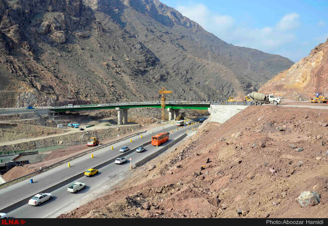  مراحل تکمیل آزادراه قزوین رشت محدوده منجیل رودبار