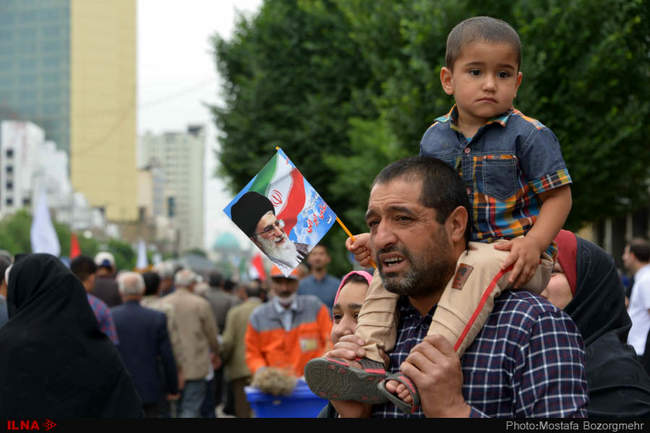 راهپیمایی مردم مشهد در روز جهانی قدس