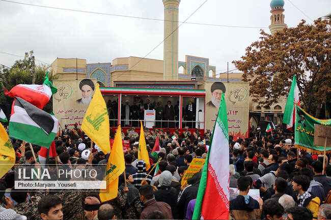      راهپیمایی یوم‌الله ۱۳ آبان‌ماه در تبریز 