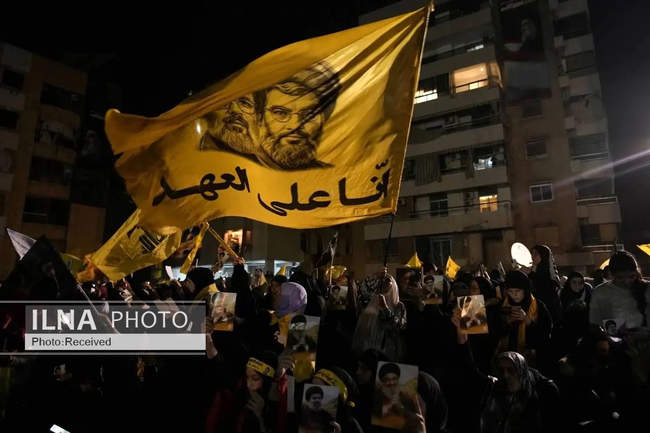 تصاویری از مراسم سالگرد شهادت سید حسن نصرالله 