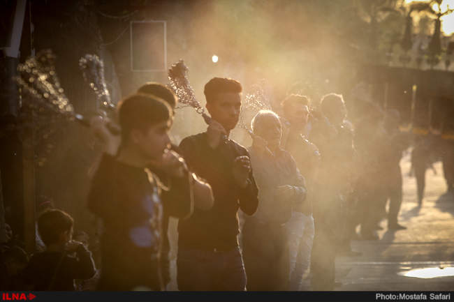 مراسم عزاداری تاسوعای حسینی در فرخ‌شهر