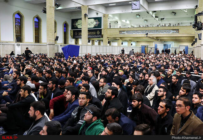 مراسم عزاداری اربعین حسینی با حضور هیات‌های دانشجویی در حسینیه امام خمینی(ره)