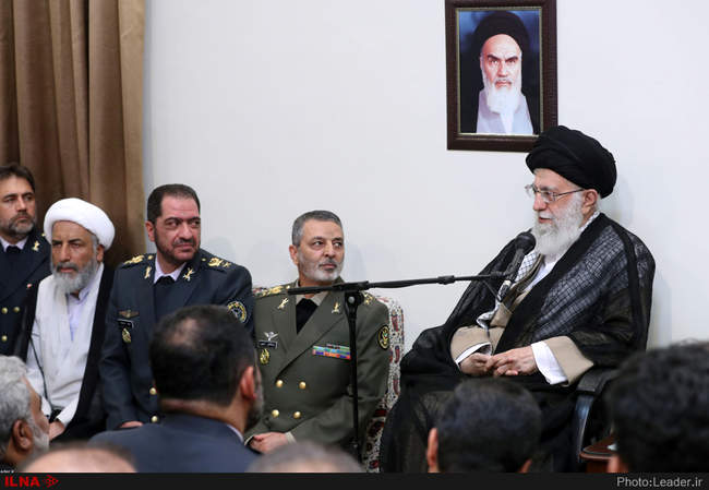 دیدار فرماندهان و مسئولان قرارگاه پدافند هوایی خاتم‌الانبیا (ص) ارت