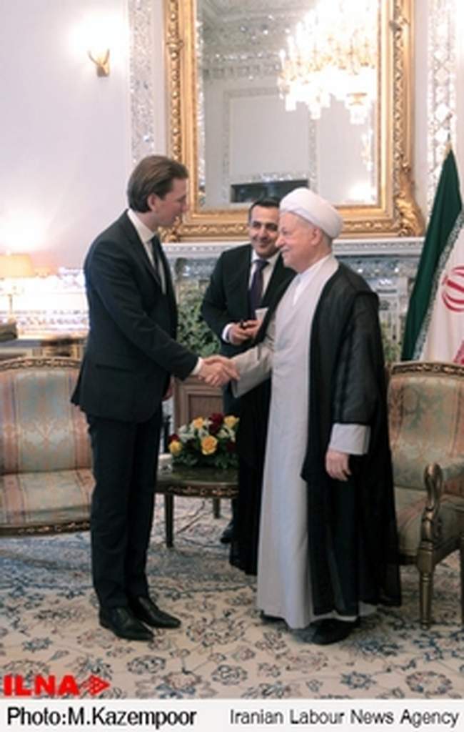 دیدار وزیر امورخارجه اتریش با آیت الله هاشمی