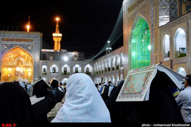 احیای شب نوزدهم ماه مبارک رمضان در حرم امام رضا (ع)