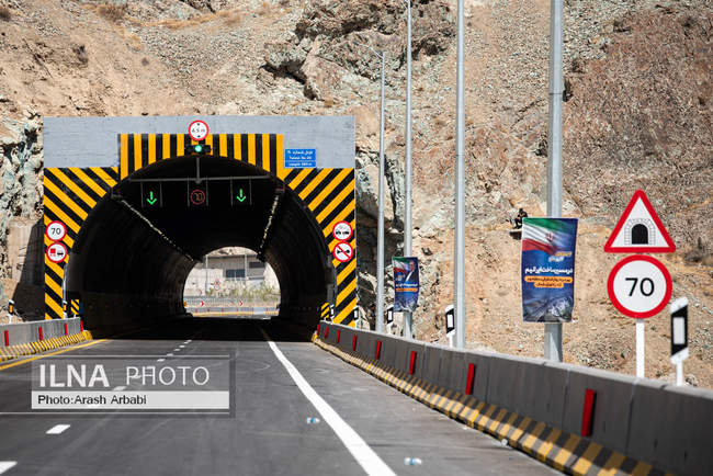 آیین بهره‌برداری از باند شرقی منطقه دو آزادراه تهران - شمال