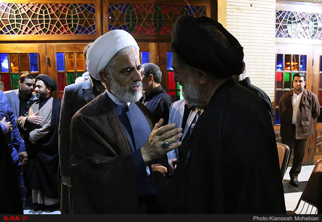 مراسم ترحیم مادر حجت الاسلام محتشمی پور