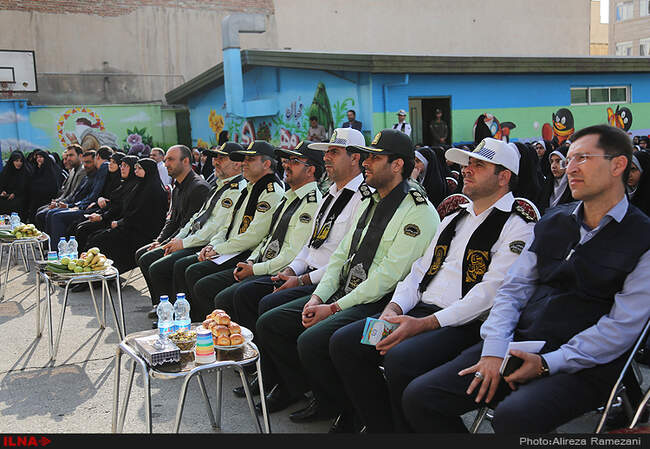 آیین بازگشایی مدارس با حضور سردار رحیمی