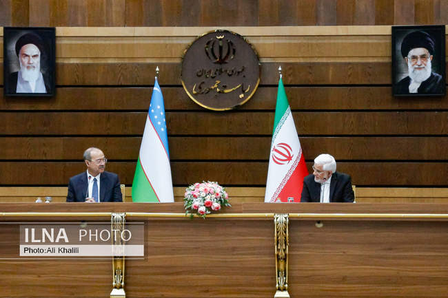 استقبال رسمی معاون اول رئیس‌جمهور از نخست وزیر ازبکستان 