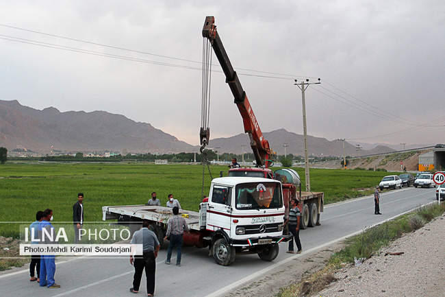 حادثه در جاده مبارکه به زیباشهر