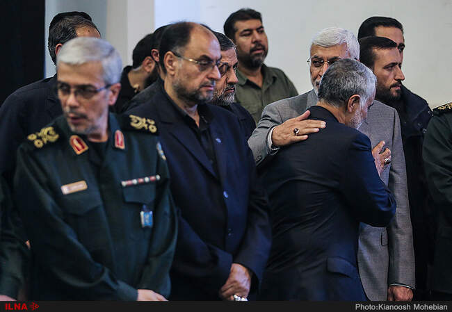مراسم ترحیم پدر سردار سلیمانی