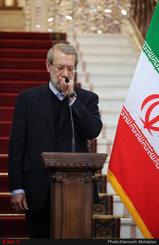 دیدار و نشست خبری روسای مجلس ایران و عراق