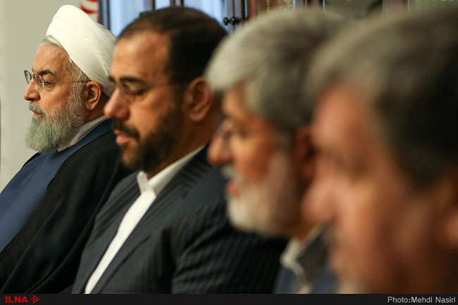 دیدار اعضای هیئت رئیسه فراکسیون امید با رئیس جمهور