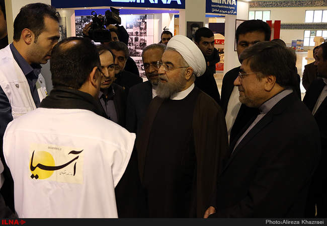 بازدید رییس جمهوری از نمایشگاه مطبوعات 