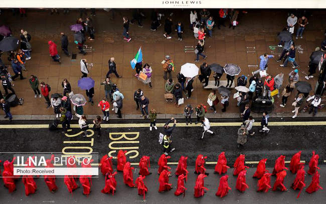 تظاهرات فعالان محیط زیست در لندن