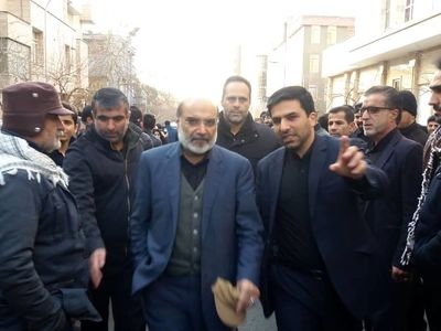 رئیس سازمان صداوسیما در مراسم تشییع پیکر سردار سپهبد سلیمانی حاضر شد
