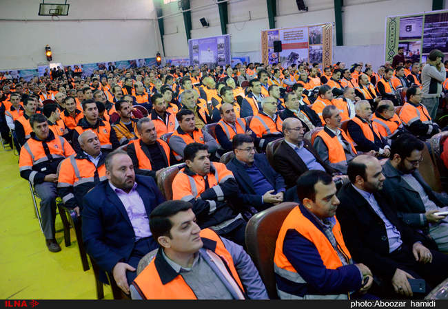 مراسم تجلیل از فعالان و دست اندرکاران نمونه راهداری و حمل و نقل جاده 