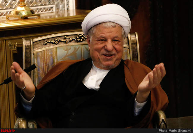 دیدار ژرار لارشه رئیس مجلس سنای فرانسه با آیت الله هاشمی رفسنجانی رئ