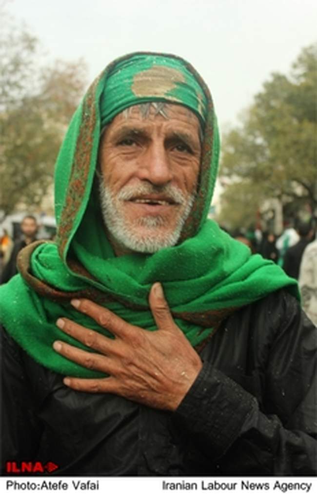 عزاداران امام حسین(ع) در شهر قم