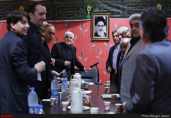 دیدار جمعی از اصناف و بازاریان با محمدرضا عارف