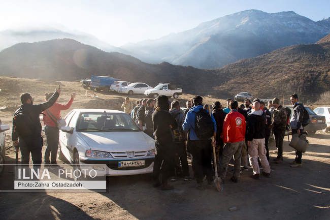 عملیات مهار آتش‌سوزی مناطق کوهستانی روستاهای دلیر و الیت