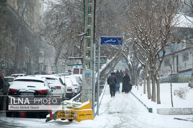 بارش برف در تهران
