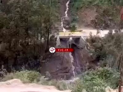 لحظه آغاز سیل و رانش زمین در رودسر + فیلم
