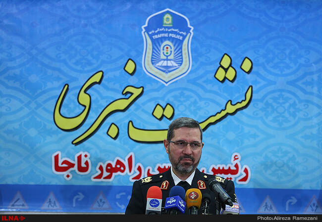 نشست خبری رئیس پلیس راهور ناجا