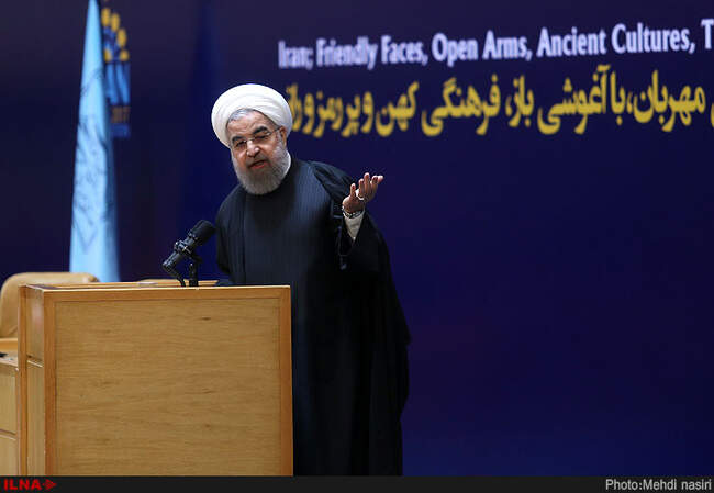 مراسم افتتاحیه هفدهمین کنوانسیون جهانی راهنمایان گردشگری با حضور رئیس جمهور