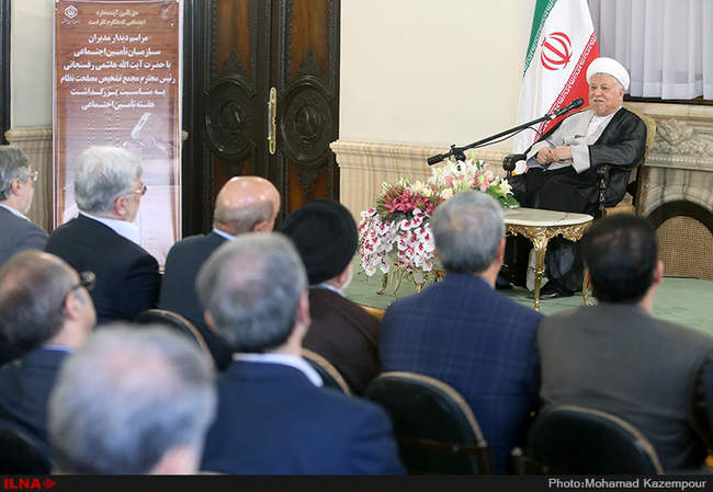 دیدار رئیس، معاونین و جمعی از مدیران سازمان تأمین اجتماعی با آیت الل