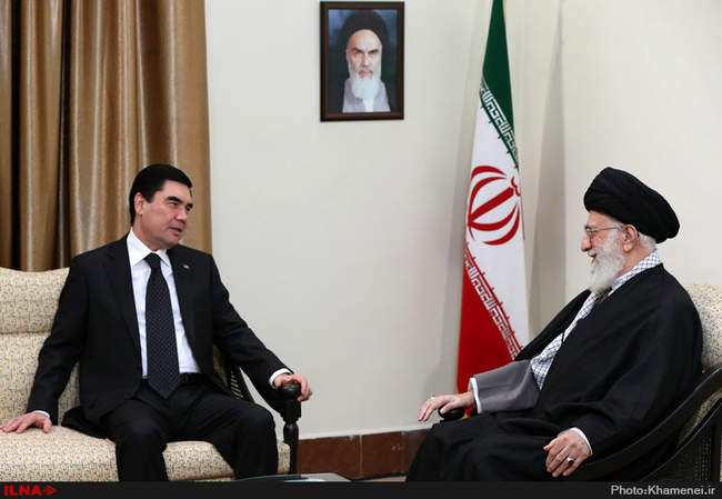 دیدار رئیس‌جمهوری ترکمنستان با رهبر انقلاب