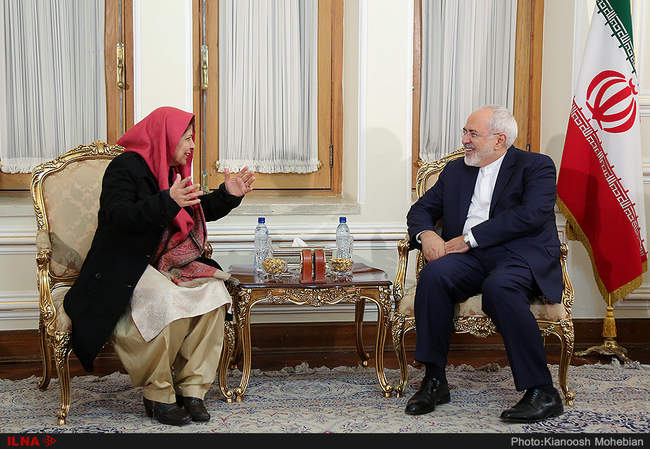 دیدار شمشاد اختر معاون دبیر کل سازمان ملل متحد با ظریف